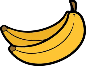 Duas bananas clip-art
