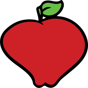 Vectorafbeeldingen van vervormde vorm apple