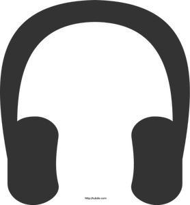 Vektorgrafik av hörlurar symbol