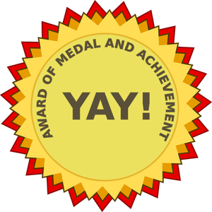 Award of achievement vector clip art