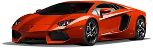 Röd Lamborghini vektorritning