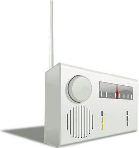Kitchen radio receiver vector image