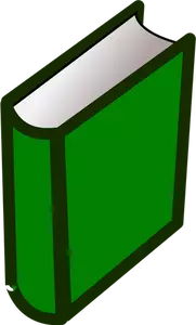 Green hardback book clip art