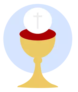 Kristne kopp velsignelse vektor image