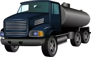 Ilustracja wektorowa ciężarówka cysterny
