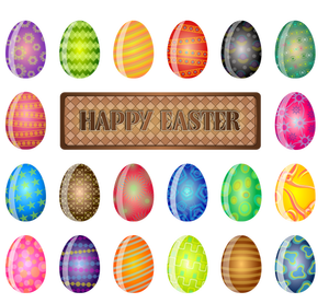 Happy Easter sign vector image
