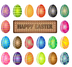 Happy Easter sign vector image