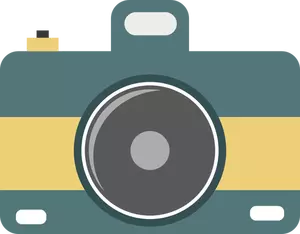 Flat camera icon vector image