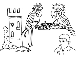 Papegøyer og sjakk