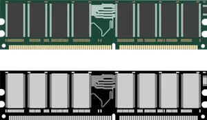 RAM memory card vector image