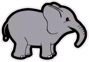 Baby elephant vector clip art
