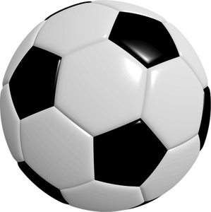 Image vectorielle de football photoréaliste ball