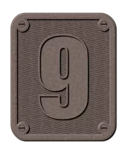 Metalli numero yhdeksän ClipArt