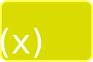 Gambar vektor ikon kuning fungsi