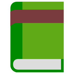 Grünes Hardcover Buch