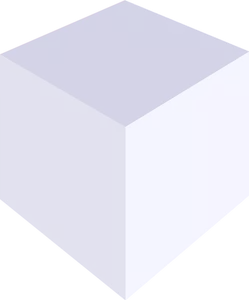 3D valkoinen laatikko vektori ClipArt