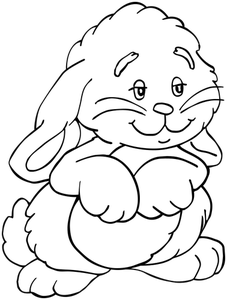Outlined bunny