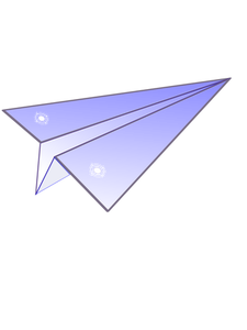 Vector de avión de papel