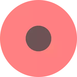 Vector drawing of flat round map marker