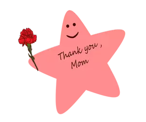 Star wishing ''Happy Mother's Day''