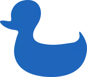 Imagen de pato azul