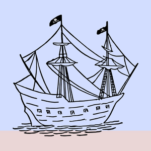 Pirate zeilboot