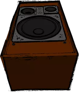Big old speaker vector image