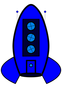 Rachete albastru pictograma