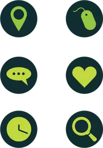 Grønn ikoner