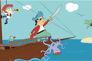 Barco do pirata dos desenhos animados