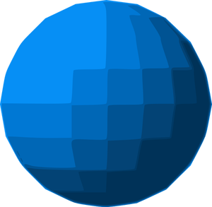 Blue sphere disco ball