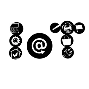 Internet pictogram silhouet