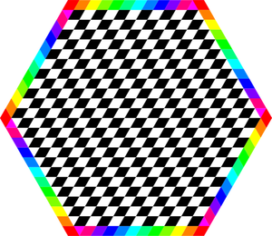 Colorful hexagon