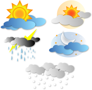 Simple weather icons