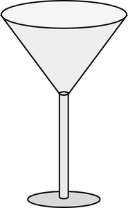 Bicchiere da martini vuoto