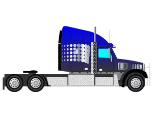 Blauwe vrachtwagen