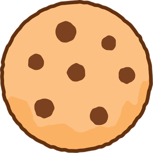 Simple illustration of a cookie