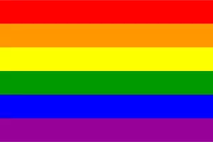 The rainbow flag gradient