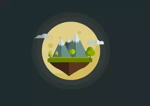 Einfache Mountain design