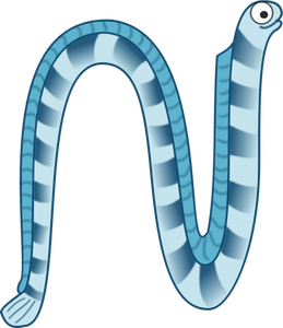 Cartoon sea snake