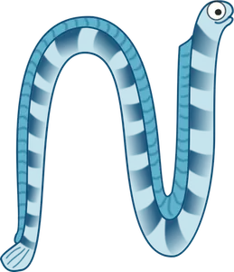 Serpiente de mar de dibujos animados