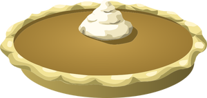 Pie with cream