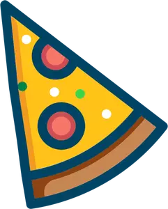 Pepperoni pizza vektori kuva