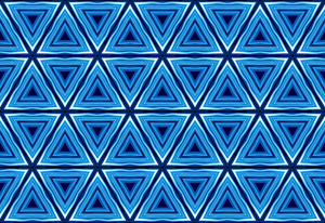 Modèle sans couture en triangles bleus