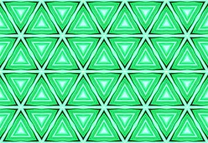 Triángulos de patrón y verde de fondo