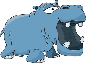 Ilustração do vetor de hipopótamo
