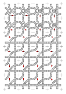 Spoorweg bordspel afbeelding