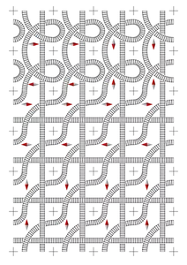 Imagem de jogo de tabuleiro de ferrovia