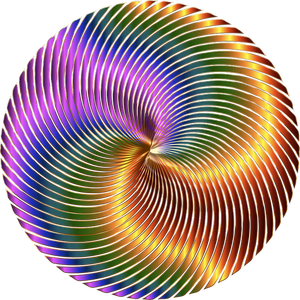 Chromatic swirls in a circle