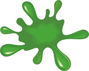 Splat peinture verte